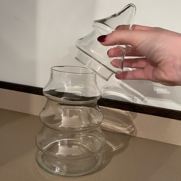 Vintage Anchor Hocking Clear Glass Christmas Tree - Picture 3 of 3